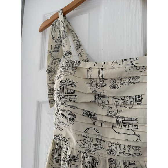 Abercrombie & Fitch Emerson Printed Pleated Maxi Dress Europe Cafe - Picture 9 of 9